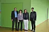Von links: Dietmar Renz (Geschäftsführer Reinraumtechnik Ulm), Prof. Dr. Ingrid Müller (Studiendekanin Pharmatechnik), Elke Weber (Leiterin Technikum), Hartmut Meier (Lehrbeauftragter Fabrik- und Betriebsplanung) (Bild: Reinraumtechnik Ulm)