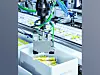 Der Roboter mit 3D-Kamera von Schubert erkennt und greift präzise auch ungeordnete und gestapelte Produkte.