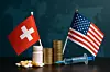 Symbolbild Pharmstandort Schweiz vs. USA