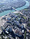 Drohnenaufnahme des Novartis Standorts in Basel; Stellenabbau, Handelsblatt, Medikamentenentwicklung, Arbeitsplätze, Generika, Biosimilars