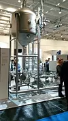 Ganze Anlagen wurden auf der Anuga Foodtec in Köln zur Schau gestellt - echtes `hands-on`-Feeling für die Messebesucher am Stand von Krones