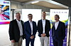 v.l.n.r.: Dr. Thomas Spies (Oberbürgermeister Universitätsstadt Marburg), Dr. Martin Egger, (CEO Innexis Gruppe), Markus Stertmann (Innexis Marburg), Sasha Savic (CEO E2S Power)