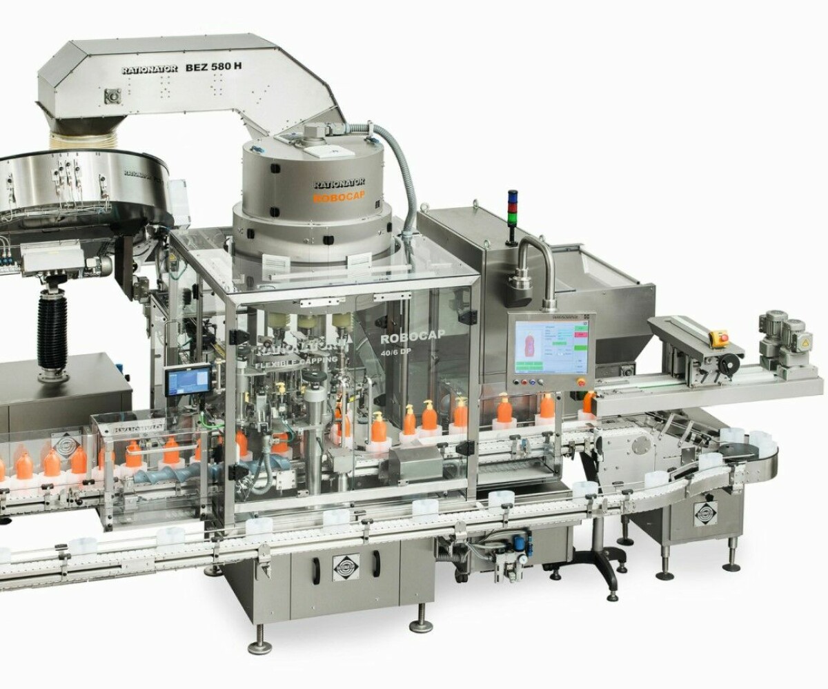 Abfülllinie für flexible 2-Phasen-Dosierung von Pflegeprodukten